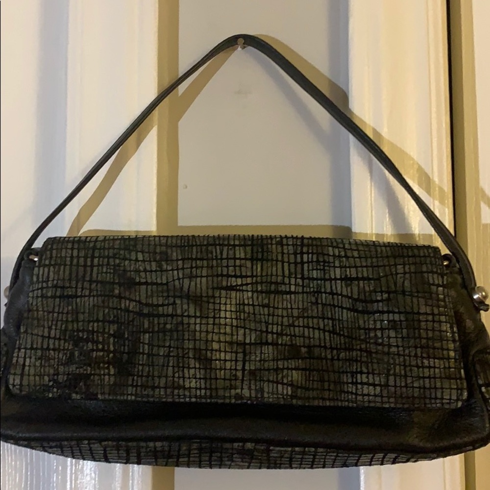 Small gray snake skin purse